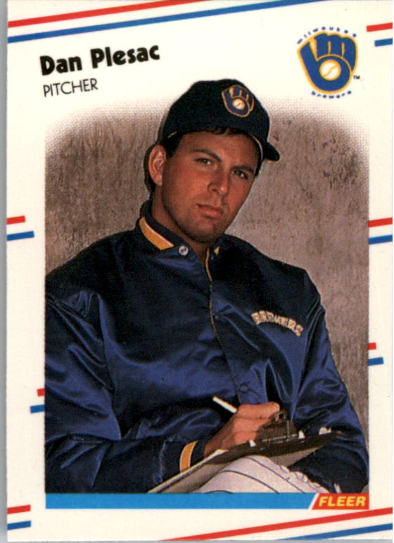 1988 Fleer Mini Baseball Cards 032      Dan Plesac